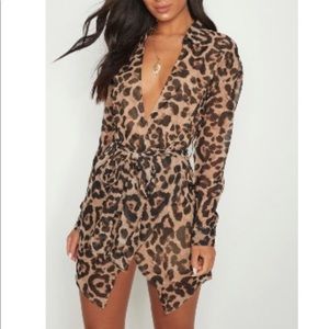 Pretty little thing leopard dress